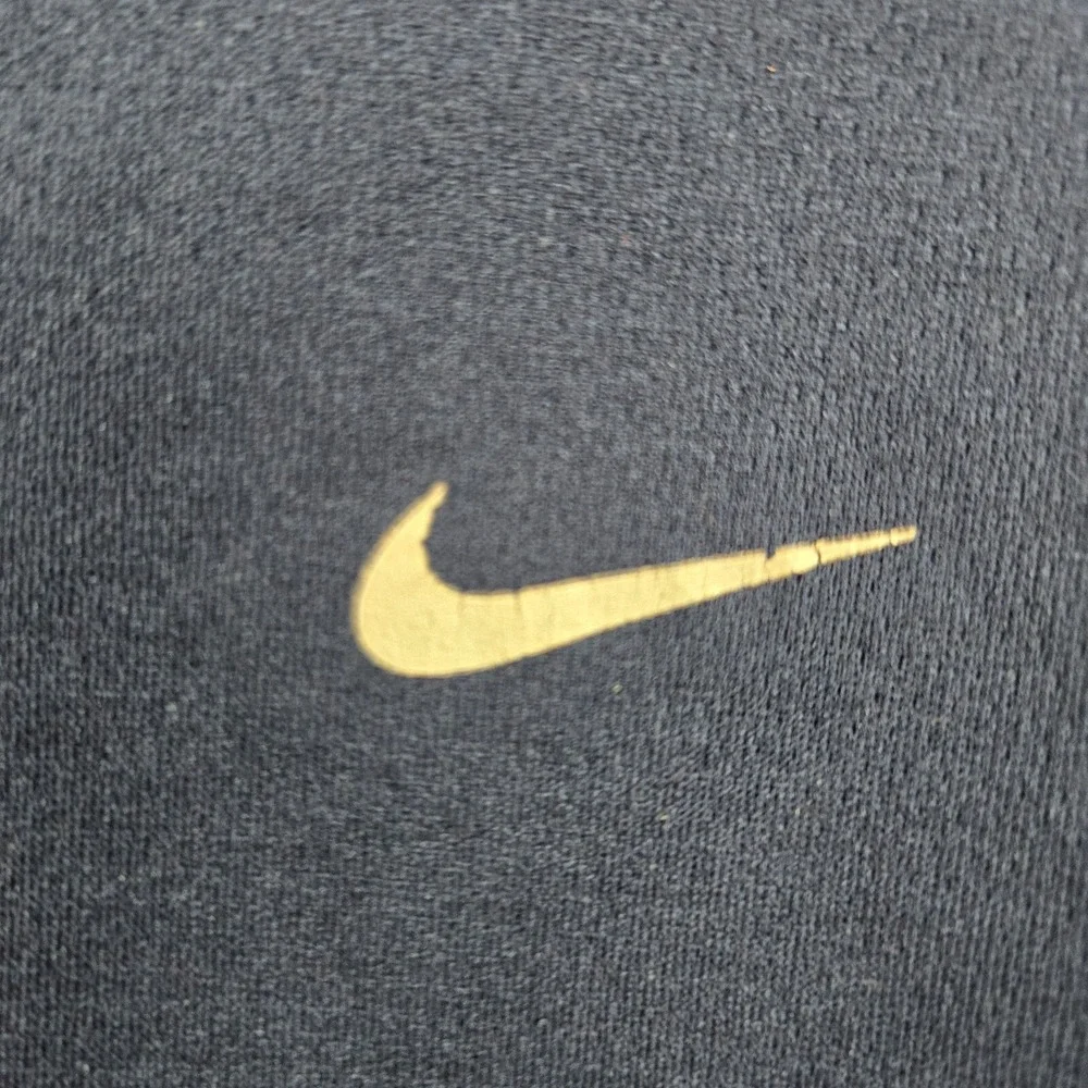 Nike Men Sweatshirt XL‎ Navy Swoosh Logo Nikefit Therma Zipper Long Sleeve